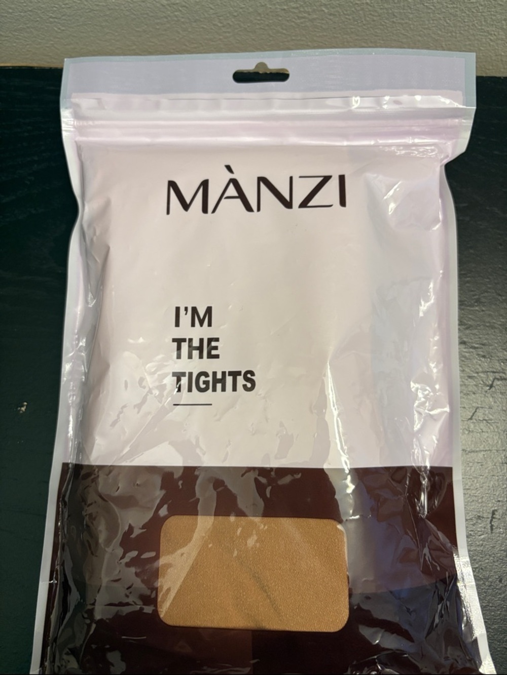 MÀNZI "I'm The Tights" Sheer Tights in Camel